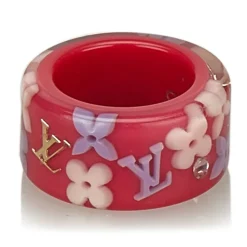 Louis Vuitton Vintage - Inclusion Ring - Pink - Resin - LV Ring - Luxury High Quality - Avvenice^ Vintage Jewelry