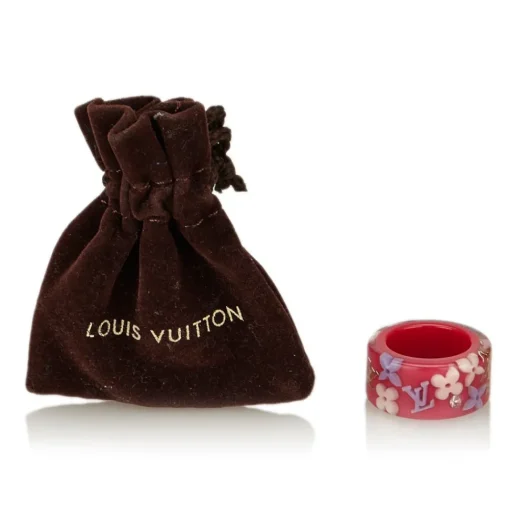 Louis Vuitton Vintage - Inclusion Ring - Pink - Resin - LV Ring - Luxury High Quality - Avvenice^ Vintage Jewelry