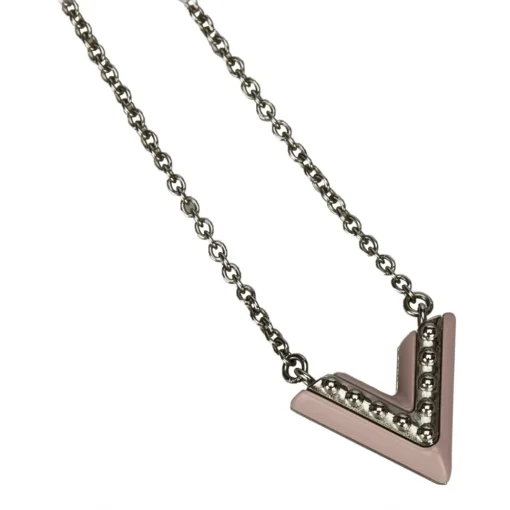 Louis Vuitton Vintage - Lacquer Essential V Necklace - Silver - LV Necklace - Luxury High Quality - Avvenice^ Vintage Jewelry