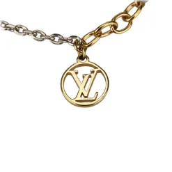 Louis Vuitton Vintage - Logomania Bracelet - Gold Silver - LV Bracelet - Luxury High Quality - Avvenice^ Vintage Jewelry