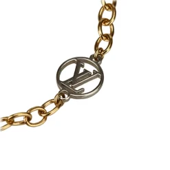 Louis Vuitton Vintage - Logomania Bracelet - Gold Silver - LV Bracelet - Luxury High Quality - Avvenice^ Vintage Jewelry
