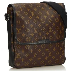 Louis Vuitton Vintage - Macassar Bass MM Bag - Brown - Monogram Canvas and Leather Shoulder Bag - Luxury High Quality - Avvenice^ Vintage Bags