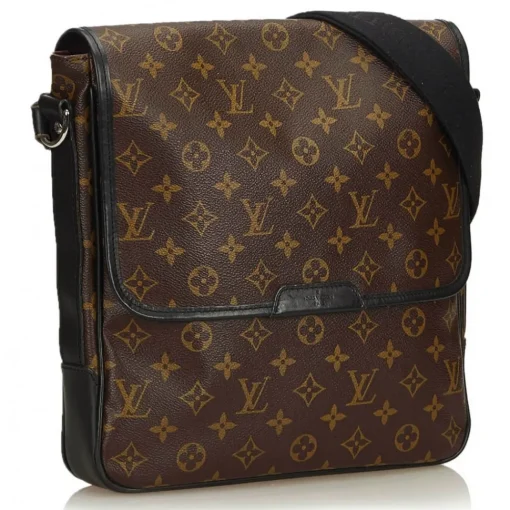 Louis Vuitton Vintage - Macassar Bass MM Bag - Brown - Monogram Canvas and Leather Shoulder Bag - Luxury High Quality - Avvenice^ Vintage Bags