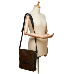 Louis Vuitton Vintage - Macassar Bass MM Bag - Brown - Monogram Canvas and Leather Shoulder Bag - Luxury High Quality - Avvenice^ Vintage Bags