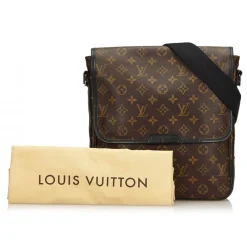Louis Vuitton Vintage - Macassar Bass MM Bag - Brown - Monogram Canvas and Leather Shoulder Bag - Luxury High Quality - Avvenice^ Vintage Bags