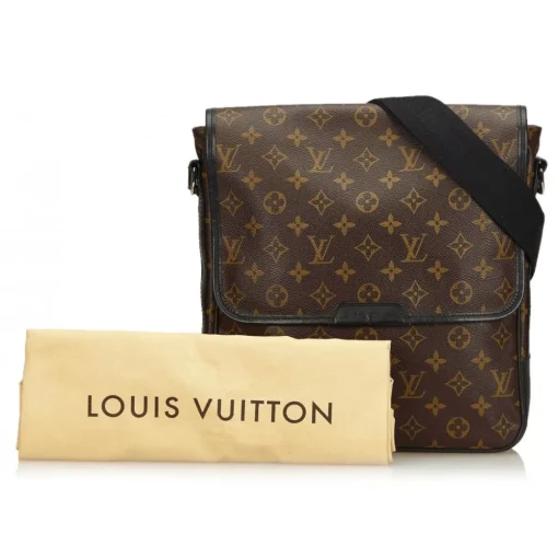 Louis Vuitton Vintage - Macassar Bass MM Bag - Brown - Monogram Canvas and Leather Shoulder Bag - Luxury High Quality - Avvenice^ Vintage Bags