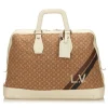 Louis Vuitton Vintage - Mini Lin Initiales Isfahan Travel Bag - Brown Camel - Fabric and Leather Handbag - Luxury High Quality - Avvenice^ Vintage Bags