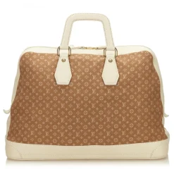 Louis Vuitton Vintage - Mini Lin Initiales Isfahan Travel Bag - Brown Camel - Fabric and Leather Handbag - Luxury High Quality - Avvenice^ Vintage Bags