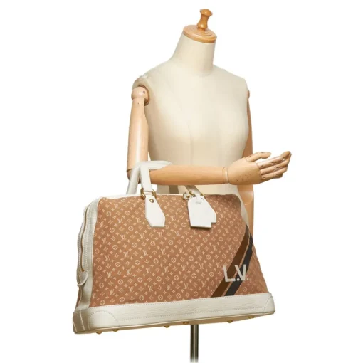 Louis Vuitton Vintage - Mini Lin Initiales Isfahan Travel Bag - Brown Camel - Fabric and Leather Handbag - Luxury High Quality - Avvenice^ Vintage Bags