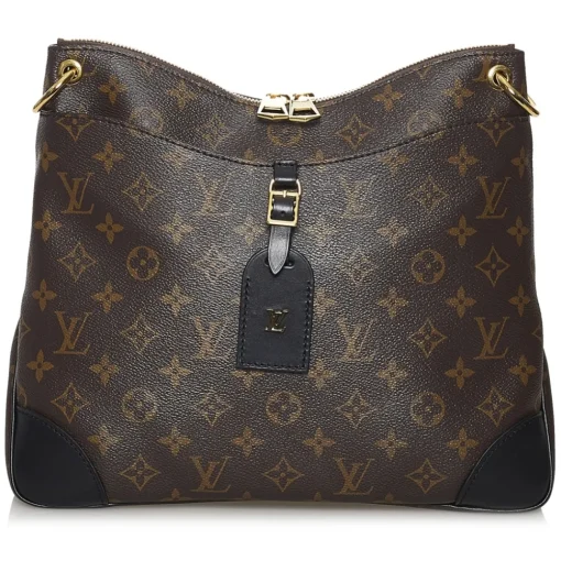 Louis Vuitton Vintage - Monogram Odeon NM MM - Brown Black - Leather Handbag - Luxury High Quality - Avvenice^ Vintage Bags