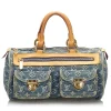 Louis Vuitton Vintage - Monogram Denim Neo Speedy Bag - Denim - Leather Handbag - Luxury High Quality - Avvenice^ Vintage Bags