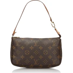 Louis Vuitton Vintage - Monogram Pochette Accessoires Bag - Brown - Leather Handbag - Luxury High Quality - Avvenice^ Vintage Bags