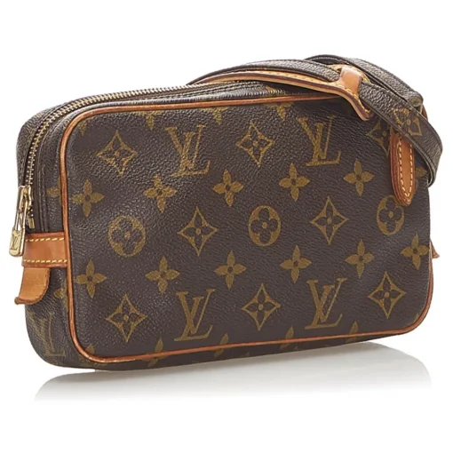 Louis Vuitton Vintage - Monogram Marly Bandouliere Brown - Canvas and Vachetta Leather Crossbody Bag - Luxury High Quality - Avvenice^ Vintage Bags