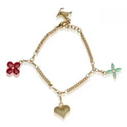 Louis Vuitton Vintage - Monogram Charm Bracelet - Gold Multi - LV Bracelet - Luxury High Quality - Avvenice^ Vintage Jewelry