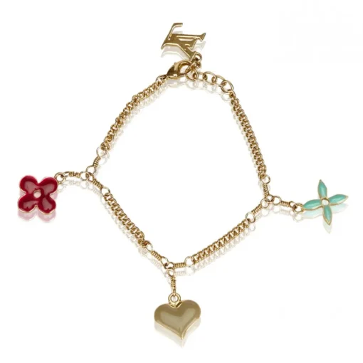 Louis Vuitton Vintage - Monogram Charm Bracelet - Gold Multi - LV Bracelet - Luxury High Quality - Avvenice^ Vintage Jewelry