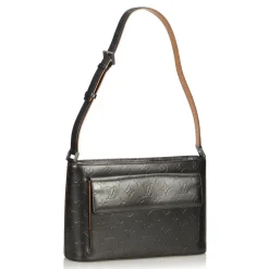 Louis Vuitton Vintage - Monogram Mat Alston Bag - Black - Vernis Leather Handbag - Luxury High Quality - Avvenice^ Vintage Bags