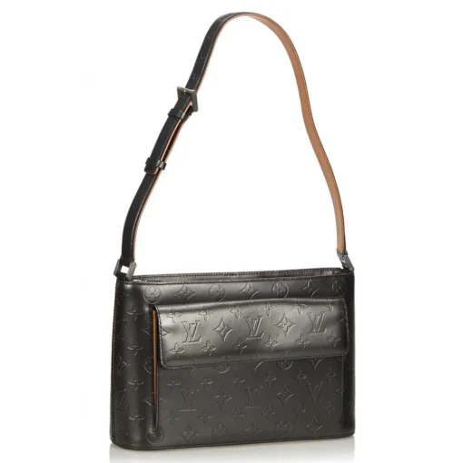 Louis Vuitton Vintage - Monogram Mat Alston Bag - Black - Vernis Leather Handbag - Luxury High Quality - Avvenice^ Vintage Bags