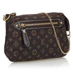 Louis Vuitton Vintage - Monogram Mini Lin Pochette Bag - Black - Monogram Leather Handbag - Luxury High Quality - Avvenice^ Vintage Bags