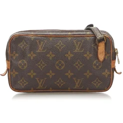 Louis Vuitton Vintage - Monogram Marly Bandouliere Brown - Canvas and Vachetta Leather Crossbody Bag - Luxury High Quality - Avvenice^ Vintage Bags