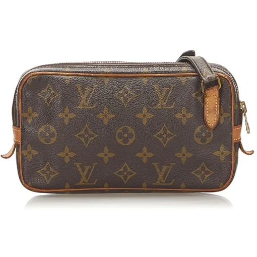 Louis Vuitton Vintage - Monogram Marly Bandouliere Brown - Canvas and Vachetta Leather Crossbody Bag - Luxury High Quality - Avvenice^ Vintage Bags