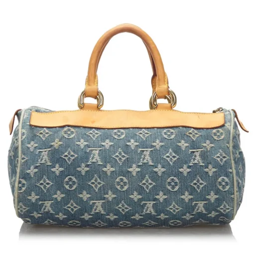 Louis Vuitton Vintage - Monogram Denim Neo Speedy Bag - Denim - Leather Handbag - Luxury High Quality - Avvenice^ Vintage Bags