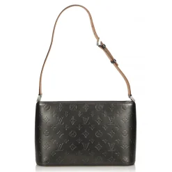 Louis Vuitton Vintage - Monogram Mat Alston Bag - Black - Vernis Leather Handbag - Luxury High Quality - Avvenice^ Vintage Bags