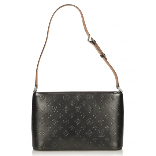 Louis Vuitton Vintage - Monogram Mat Alston Bag - Black - Vernis Leather Handbag - Luxury High Quality - Avvenice^ Vintage Bags
