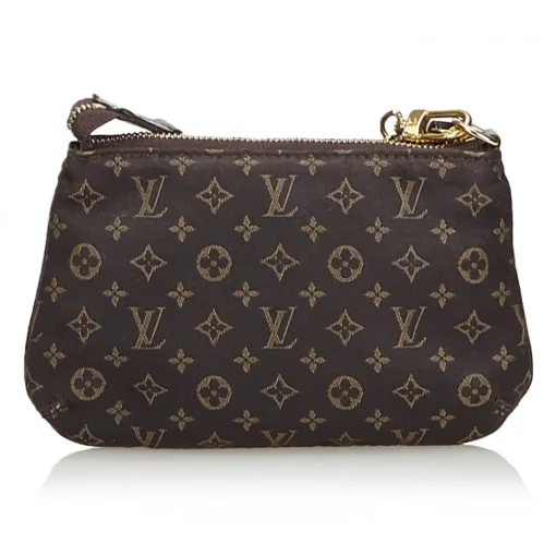 Louis Vuitton Vintage - Monogram Mini Lin Pochette Bag - Black - Monogram Leather Handbag - Luxury High Quality - Avvenice^ Vintage Bags