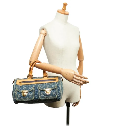 Louis Vuitton Vintage - Monogram Denim Neo Speedy Bag - Denim - Leather Handbag - Luxury High Quality - Avvenice^ Vintage Bags