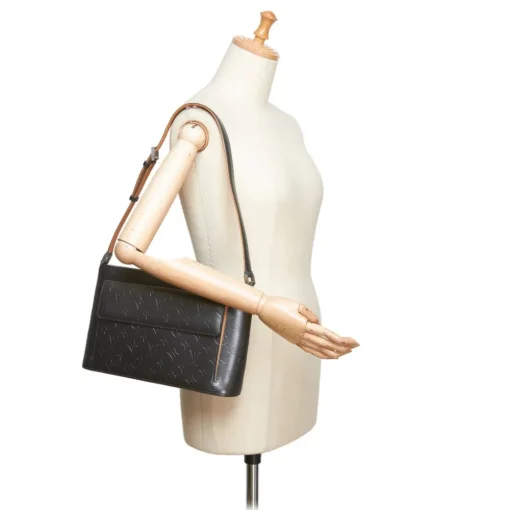 Louis Vuitton Vintage - Monogram Mat Alston Bag - Black - Vernis Leather Handbag - Luxury High Quality - Avvenice^ Vintage Bags