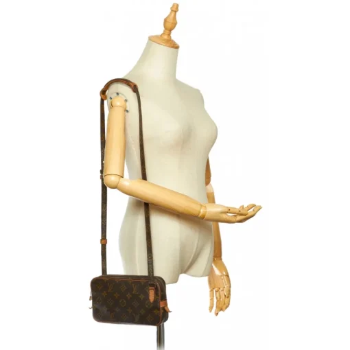 Louis Vuitton Vintage - Monogram Marly Bandouliere Brown - Canvas and Vachetta Leather Crossbody Bag - Luxury High Quality - Avvenice^ Vintage Bags