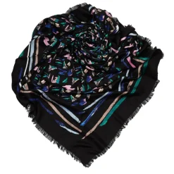 Louis Vuitton Vintage - Splash Scarf - Black - Silk and Wool Scarf - Luxury High Quality - Avvenice^ Vintage Scarves