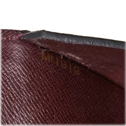 Louis Vuitton Vintage - Taiga Document Case Clutch Bag - Red Burgundy - Taiga Leather Pochette - Luxury High Quality - Avvenice^ Vintage Bags