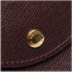 Louis Vuitton Vintage - Taiga Document Case Clutch Bag - Red Burgundy - Taiga Leather Pochette - Luxury High Quality - Avvenice^ Vintage Bags