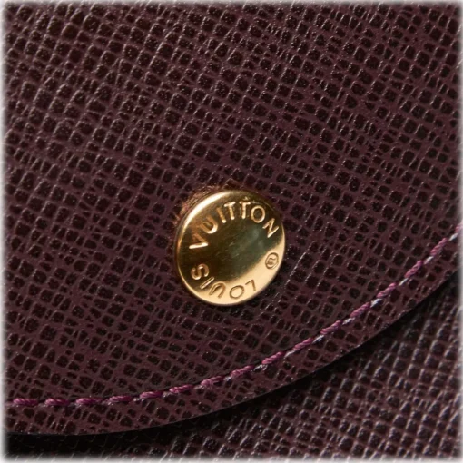 Louis Vuitton Vintage - Taiga Document Case Clutch Bag - Red Burgundy - Taiga Leather Pochette - Luxury High Quality - Avvenice^ Vintage Bags
