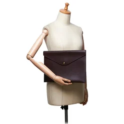 Louis Vuitton Vintage - Taiga Document Case Clutch Bag - Red Burgundy - Taiga Leather Pochette - Luxury High Quality - Avvenice^ Vintage Bags