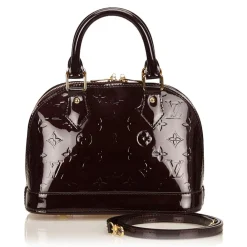 Louis Vuitton Vintage - Vernis Alma BB Handbag Bag - Black - Vernis Leather Handbag - Luxury High Quality - Avvenice^ Vintage Bags
