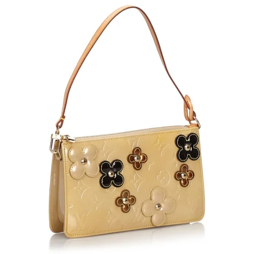 Louis Vuitton Vintage - Vernis Lexington Fleurs Pochette - Beige - Vernis Leather Handbag - Luxury High Quality - Avvenice^ Vintage Bags