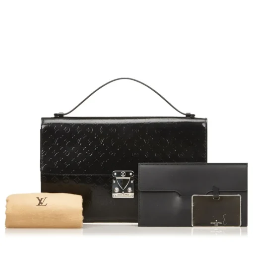 Louis Vuitton Vintage - Vernis Anouchka MM Bag - Black - Vernis Leather Handbag - Luxury High Quality - Avvenice^ Vintage Bags