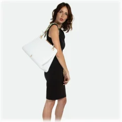 Maison Fagiano - Deerskin Leather - Optic White - Artisan Bag - New Work Exclusive Collection - Luxury - Handmade in Italy - Avvenice