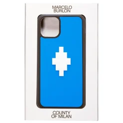 Marcelo Burlon - 3D Cross Blue Cover - iPhone 11 - Apple - County of Milan - Printed Case - Avvenice^ Case