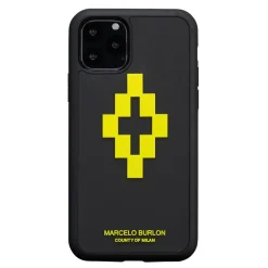 Marcelo Burlon - 3D Cross Yellow Cover - iPhone 11 - Apple - County of Milan - Printed Case - Avvenice^ Case