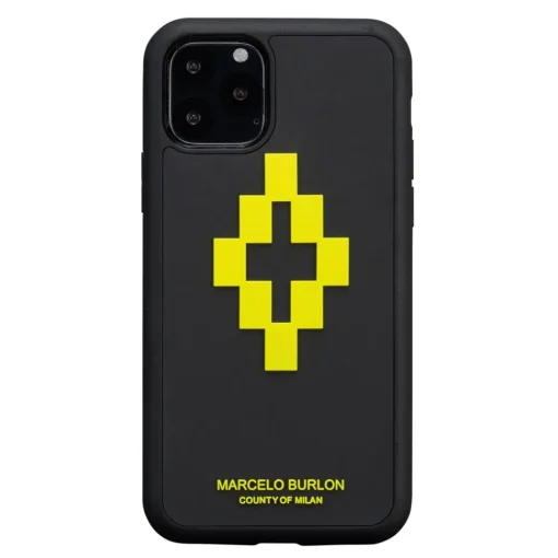 Marcelo Burlon - 3D Cross Yellow Cover - iPhone 11 - Apple - County of Milan - Printed Case - Avvenice^ Case