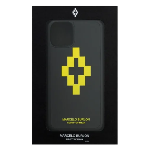 Marcelo Burlon - 3D Cross Yellow Cover - iPhone 11 - Apple - County of Milan - Printed Case - Avvenice^ Case