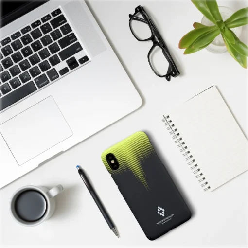 Marcelo Burlon - Sharp Fall Wings Yellow Cover - iPhone XS Max - Apple - County of Milan - Printed Case - Avvenice^ Case