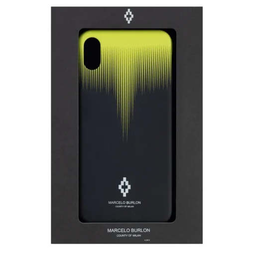 Marcelo Burlon - Sharp Fall Wings Yellow Cover - iPhone XS Max - Apple - County of Milan - Printed Case - Avvenice^ Case