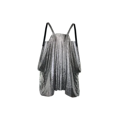 Margaux Avila - Birkin Top - Silver - Shirt - Made in Italy - Luxury Exclusive Collection - Avvenice^ Tops