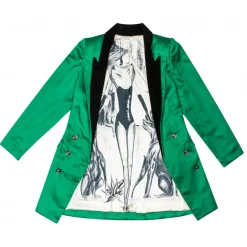 Margaux Avila - Coat - Green - Jacket - Made in Italy - Luxury Exclusive Collection - Avvenice^ Jackets