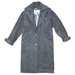 Margaux Avila - Coat - Grey Black Ecru - Jacket - Made in Italy - Luxury Exclusive Collection - Avvenice^ Jackets