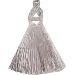 Margaux Avila - Dress - Pearl Grey - Dress - Made in Italy - Luxury Exclusive Collection - Avvenice^ Dresses